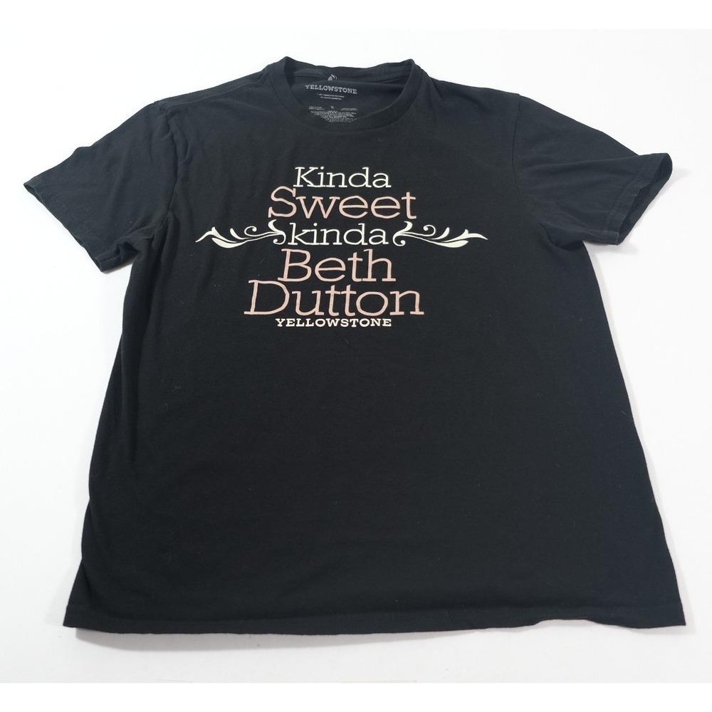 Yellowstone T-Shirt Women S Black Beth Dutton Graphic Tee Short Sleeve Cotton